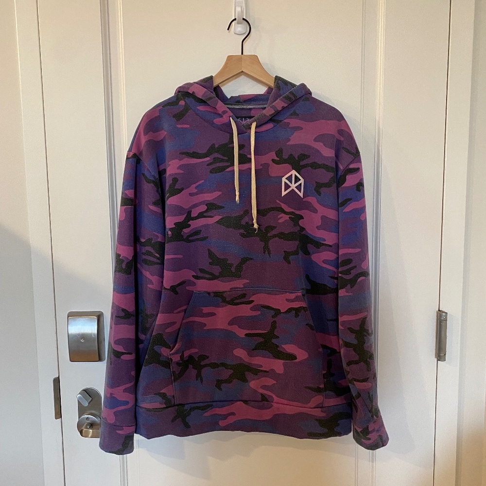RAWGEAR BMFIT Hooded Sweatshirt - Pink and Purple Camouflage